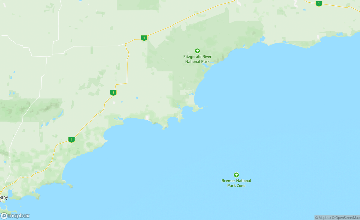 Map of Bremer Bay, WA, AUS