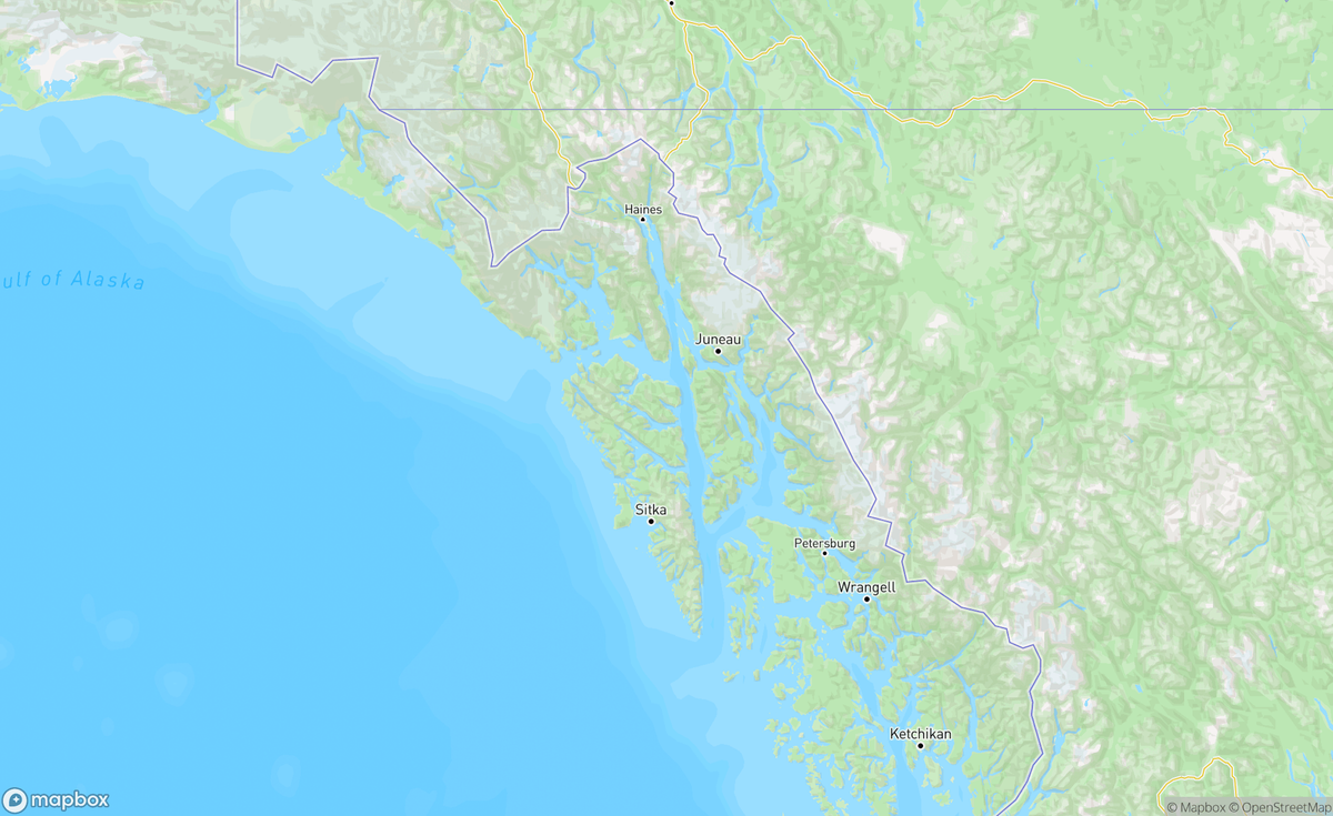 Map of Juneau, AK, USA
