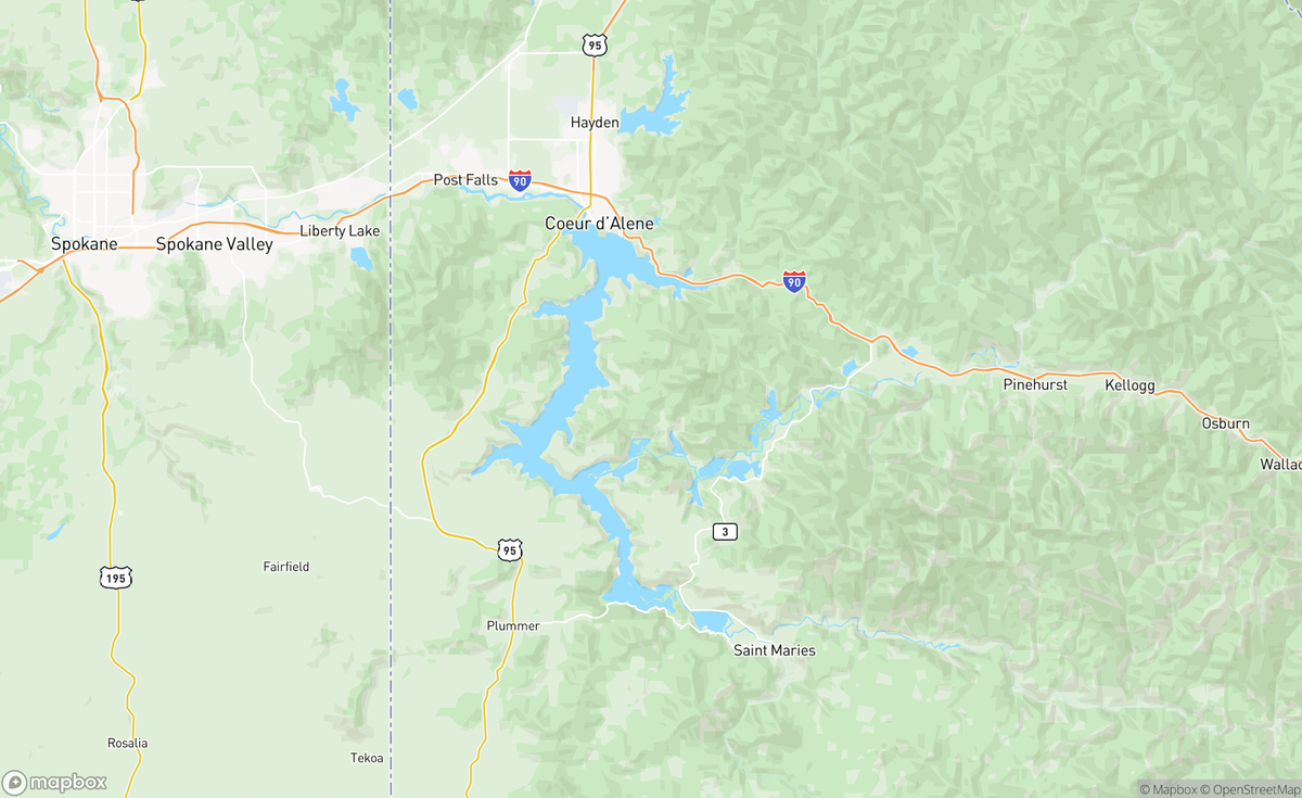 Map of Harrison Slough, ID, USA