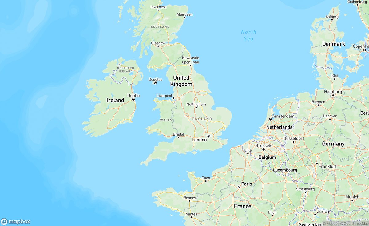 Map of England