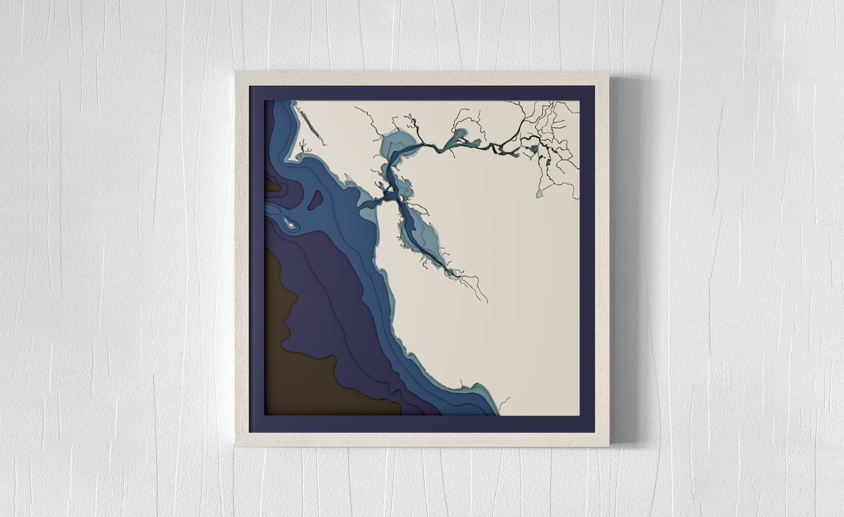 Santa Cruz to San Francisco Bay, CA, USA design