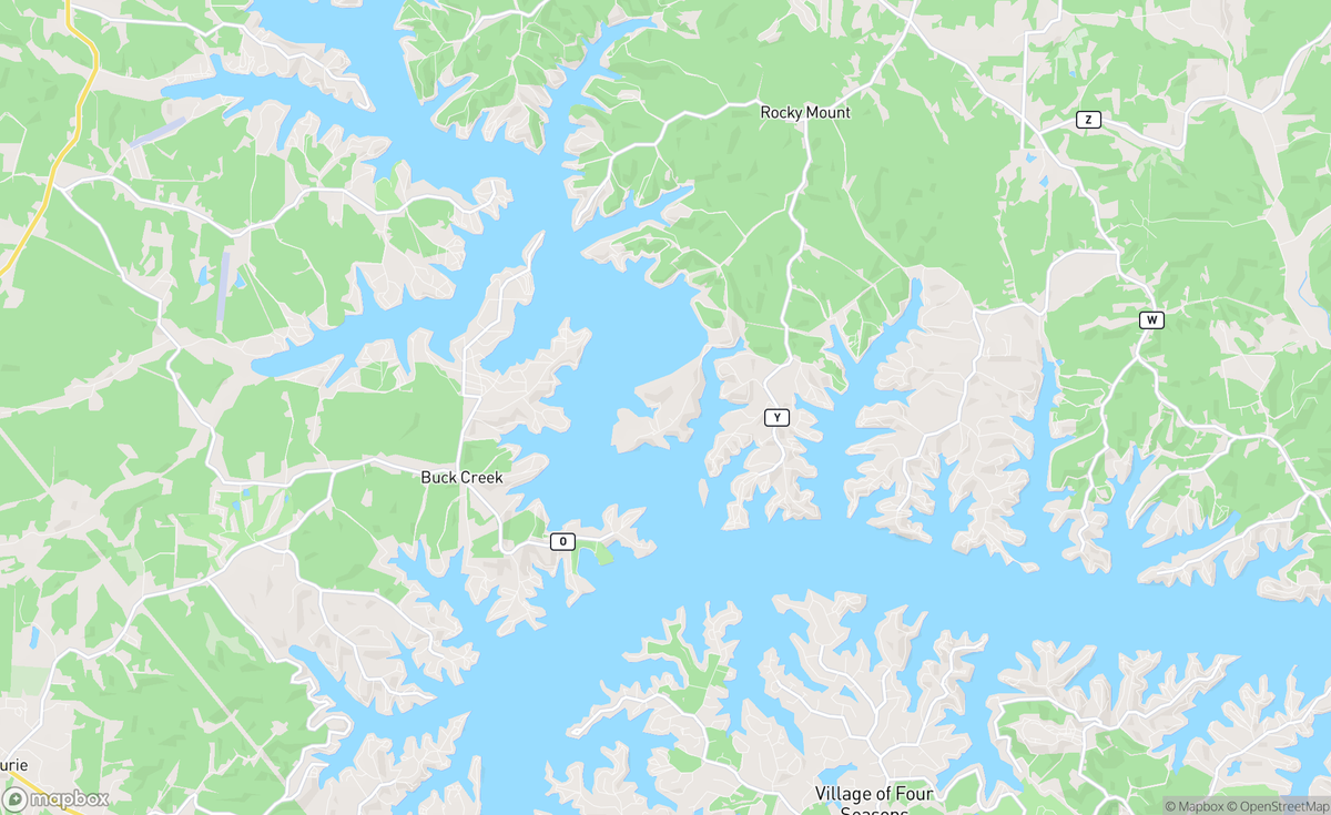 Map of Rocky Mount, Lake of Ozarks, MO, USA
