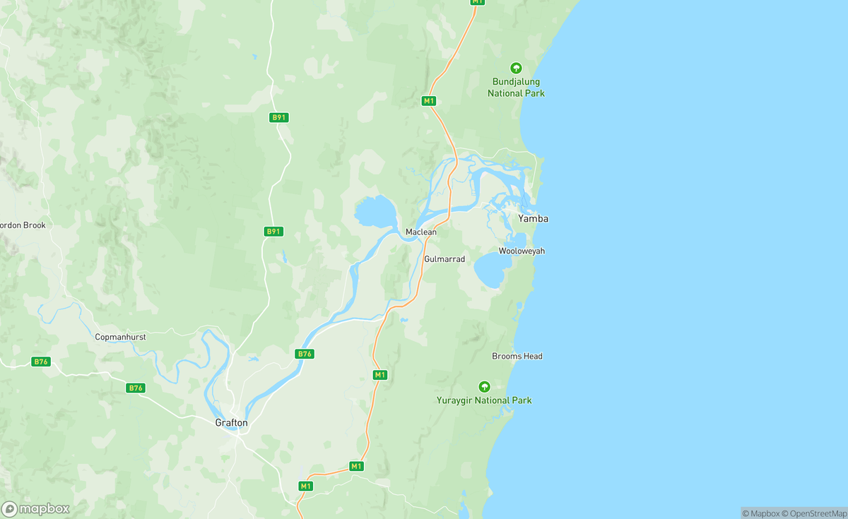 Map of Yamba, Illuka, NSW, AUS