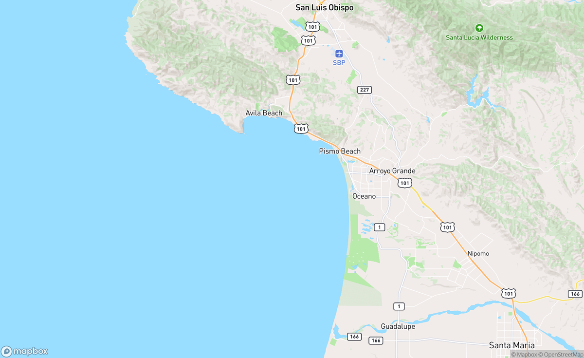 Map of Avila Beach, Pismo Beach, CA, USA