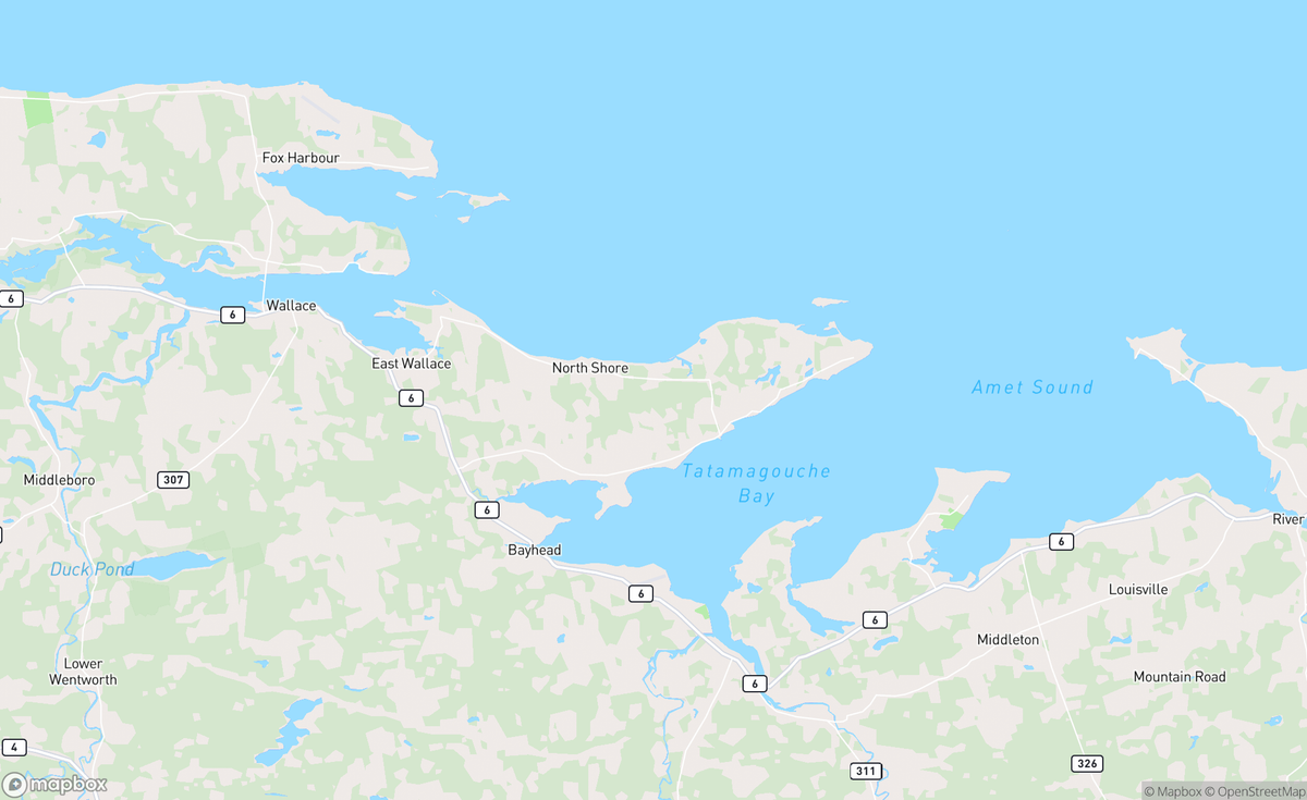 Map of Malagash Point, NS, CAN