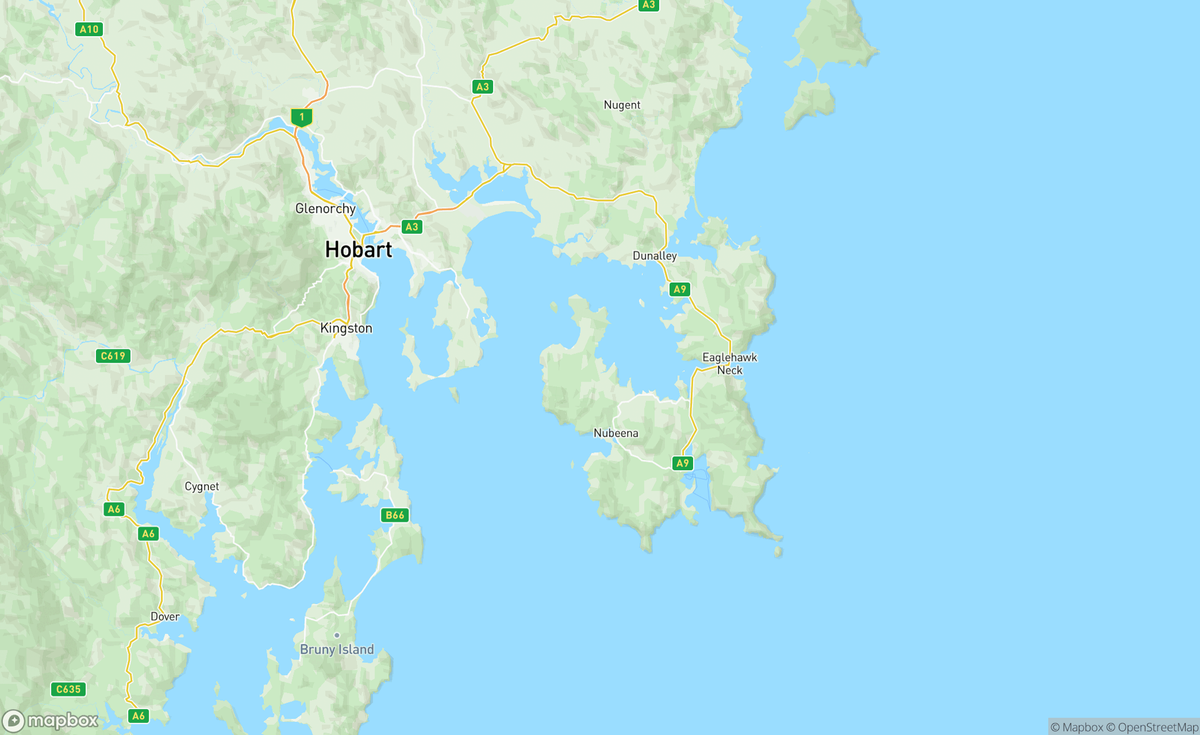Map of Tiger Head Bay, Port Arthur, TAS, AUS