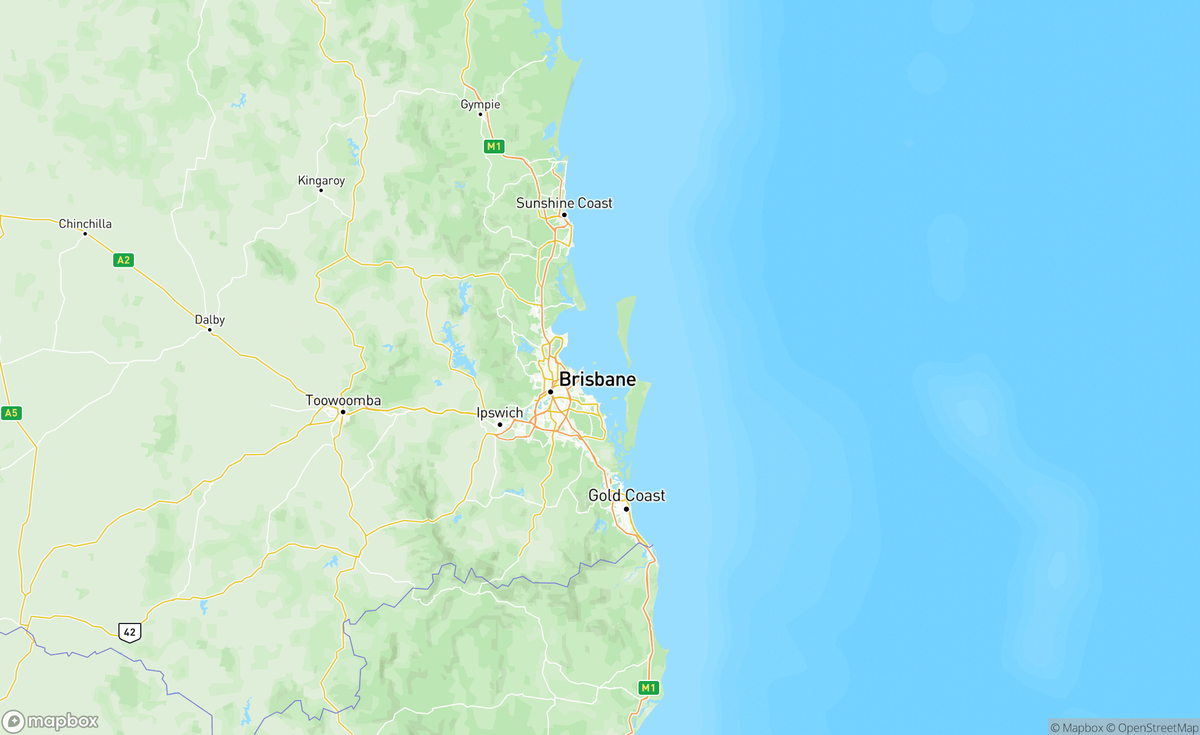 Map of SEQ, QLD, AUS