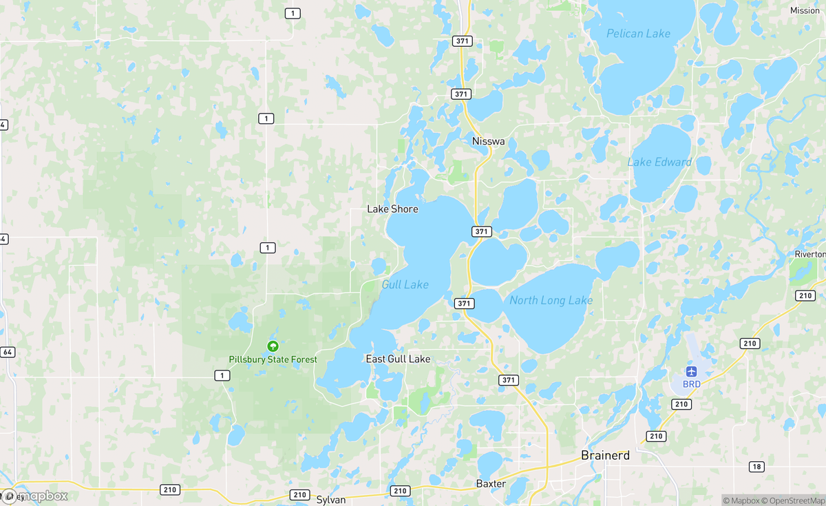Map of Gull Lake, MN, USA