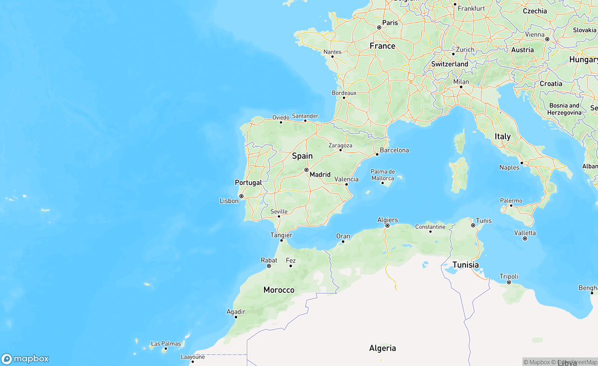 Map of Spain