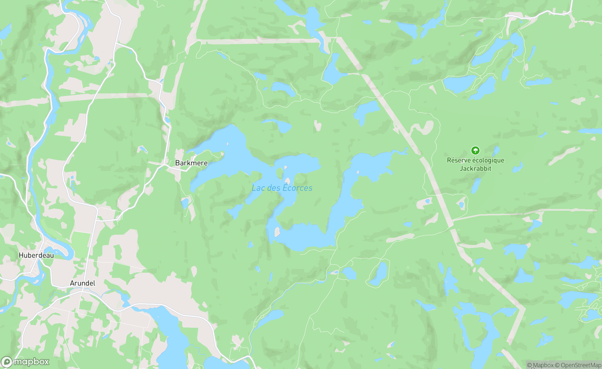 Map of Lac des Écorces, QC, CAN
