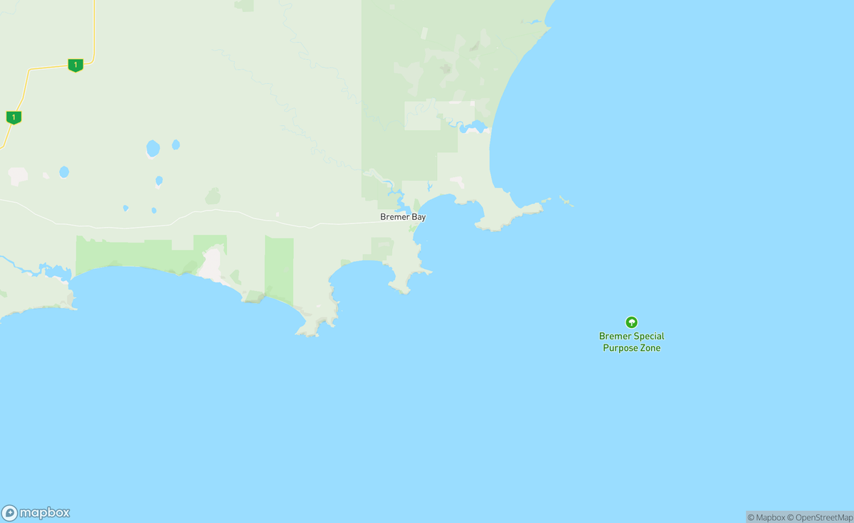 Map of Dillon Beach, Bremer Bay, WA, AUS