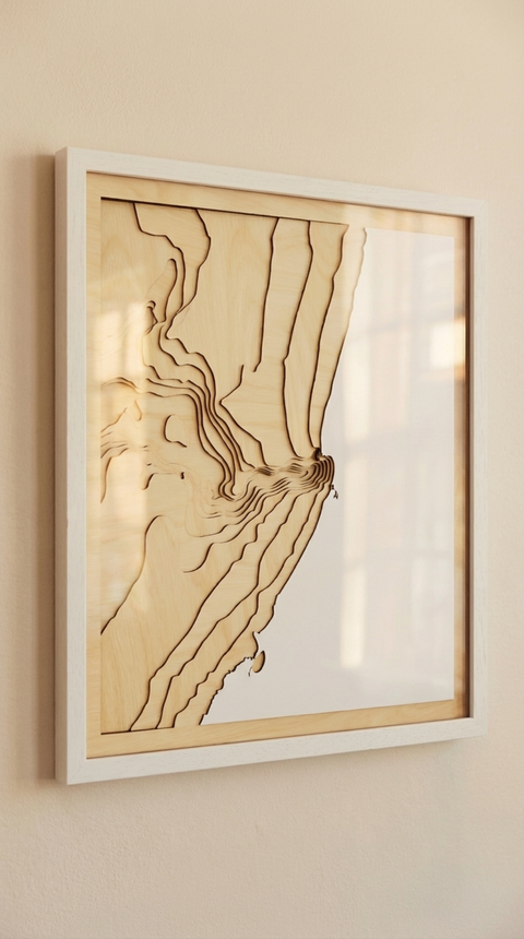 10 Year Anniversary Gift with 3D Maps