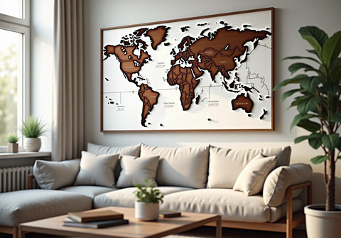7 Framed World Map Designs to Elevate Your Decor