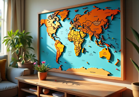 7 Stunning Giant Framed World Map Options for Your Decor