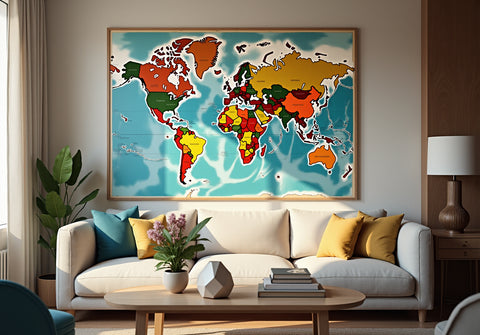 4 Steps to Choose the Perfect Large Wall Map World
