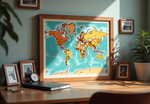 Enhance Corporate Gifting with Personalized Continent Maps