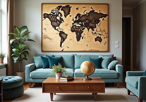 4 Essential Tips for Choosing World Map Wall Art