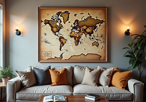 5 Ways to Use World Map Art for Meaningful Gifting