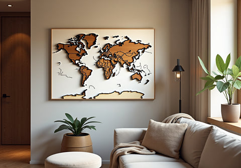 10 Stunning Map Wall Art Ideas to Transform Your Space