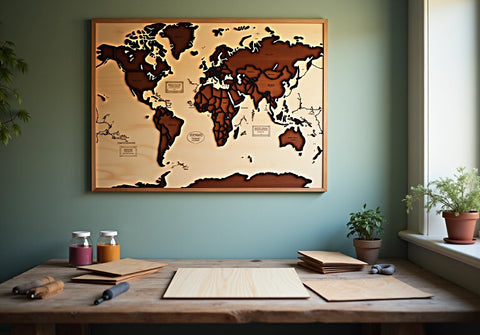 Create a Stunning Wooden Map of Us: Step-by-Step Guide