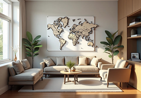 4 Steps to Choose the Perfect Large Map for Wall Decor