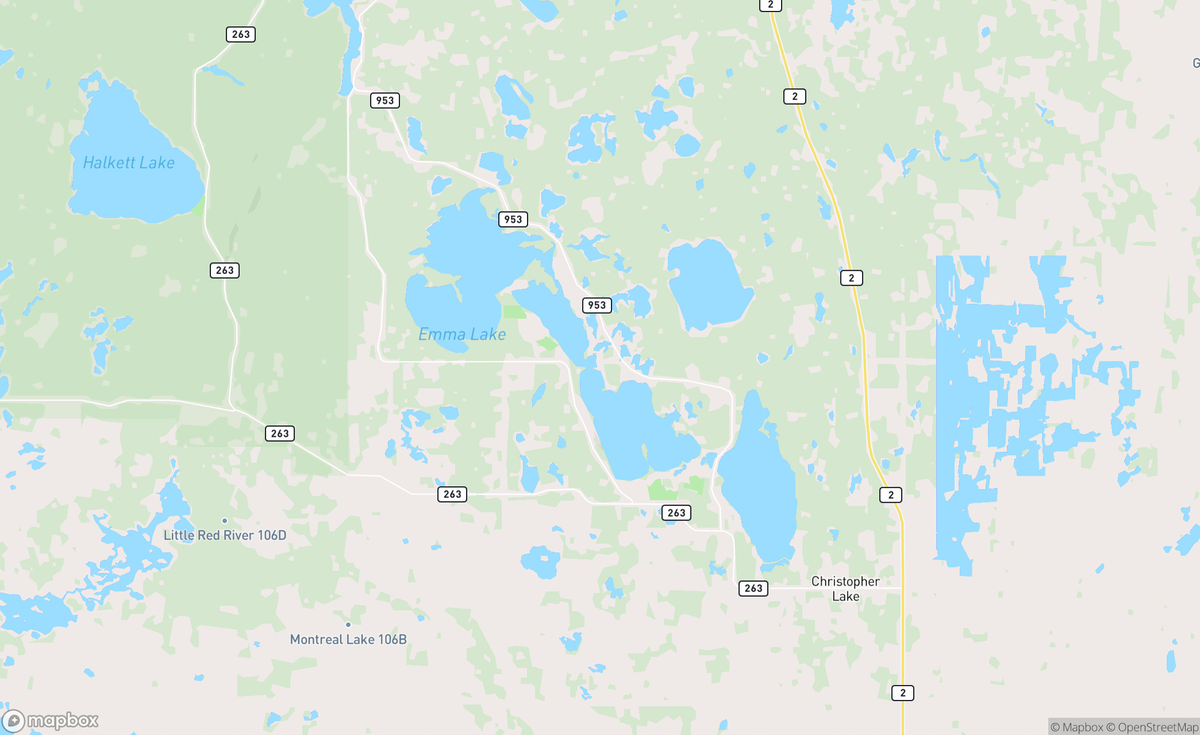 Map of Christopher Lake, SK, CAN
