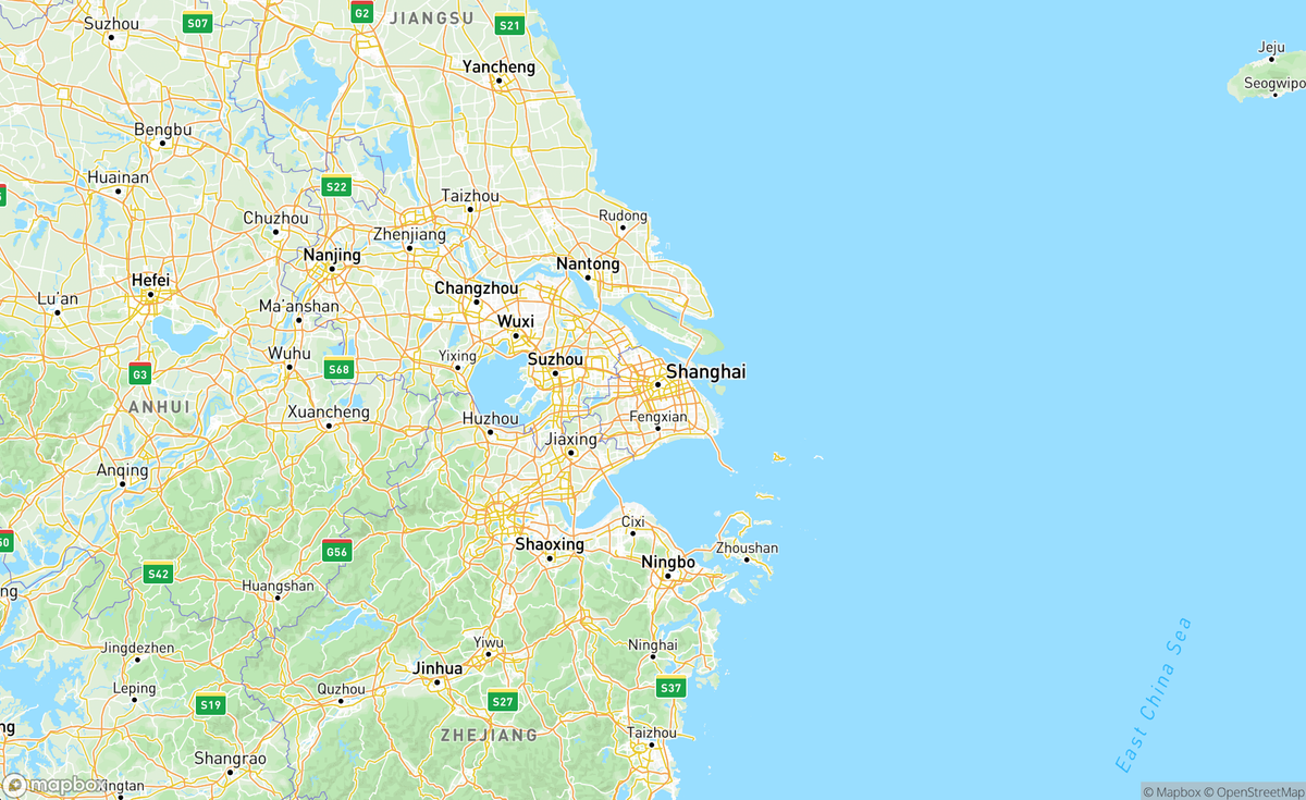 Map of Shanghai, Shanghai, 中国, CHN