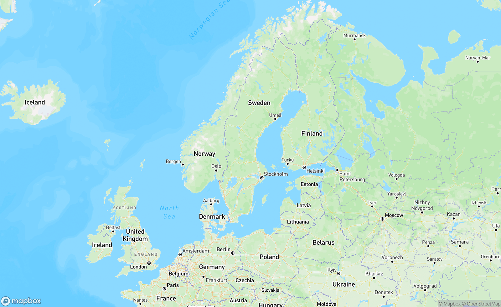 Map of Sweden