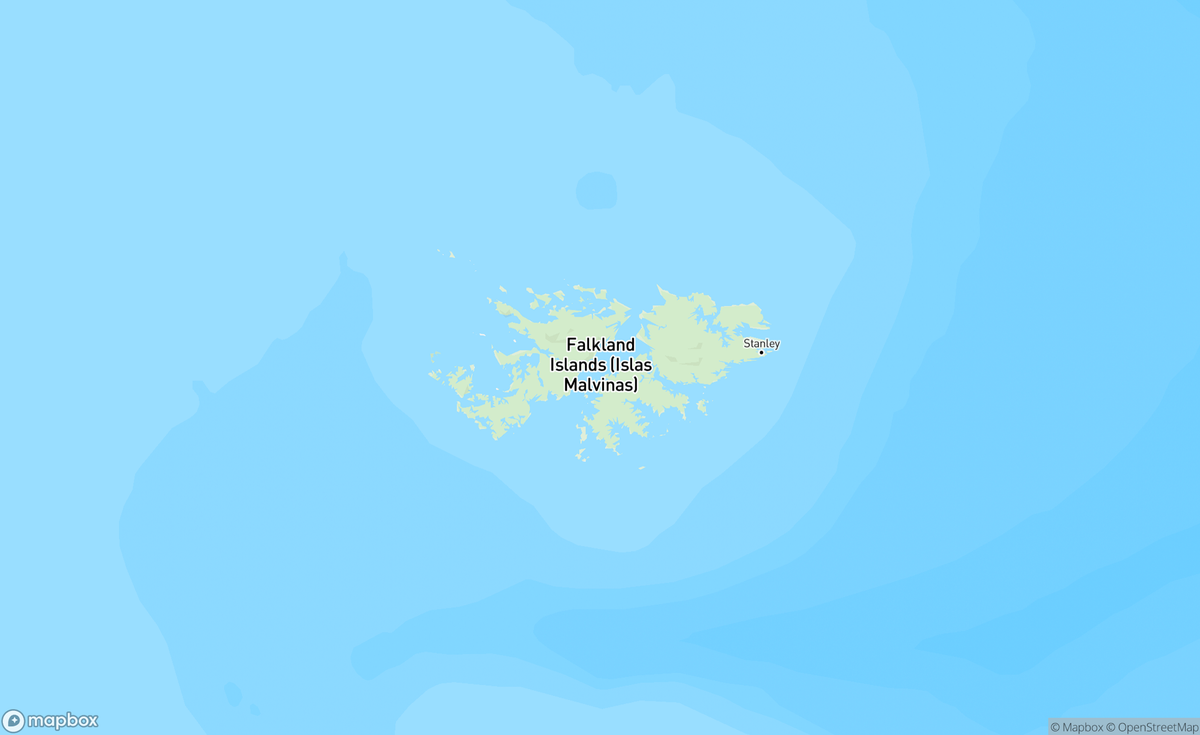 Map of Falkland Islands