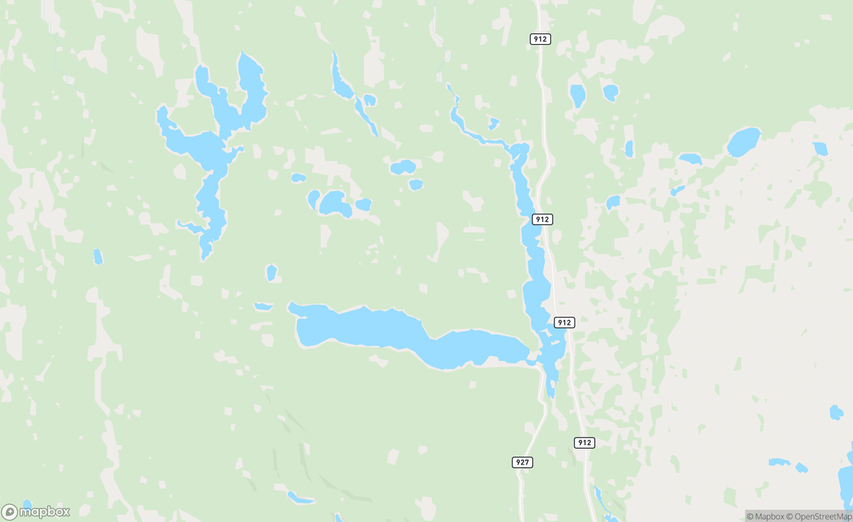 Map of East Trout Lake, SK, CAN