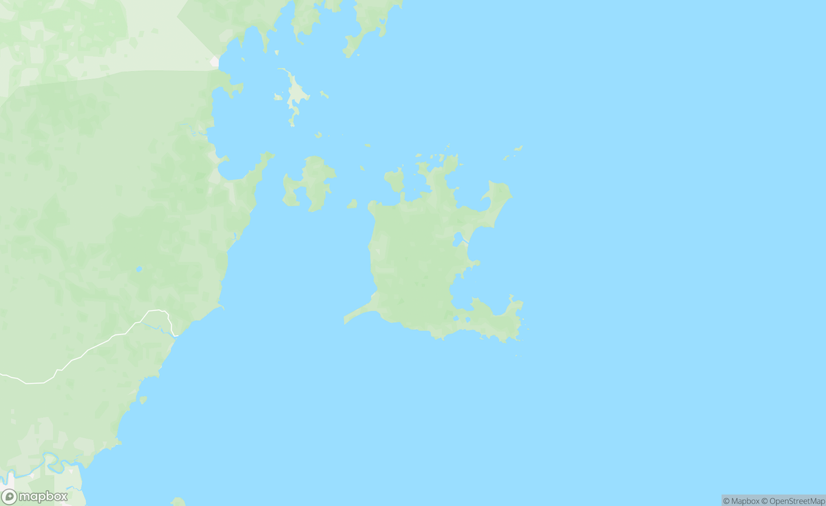 Map of Groote Eylandt, NT, AUS