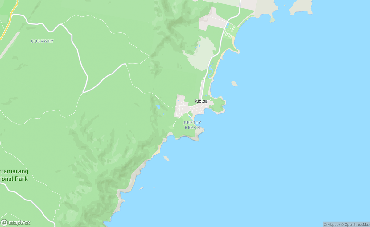 Map of Kioloa, NSW, AUS