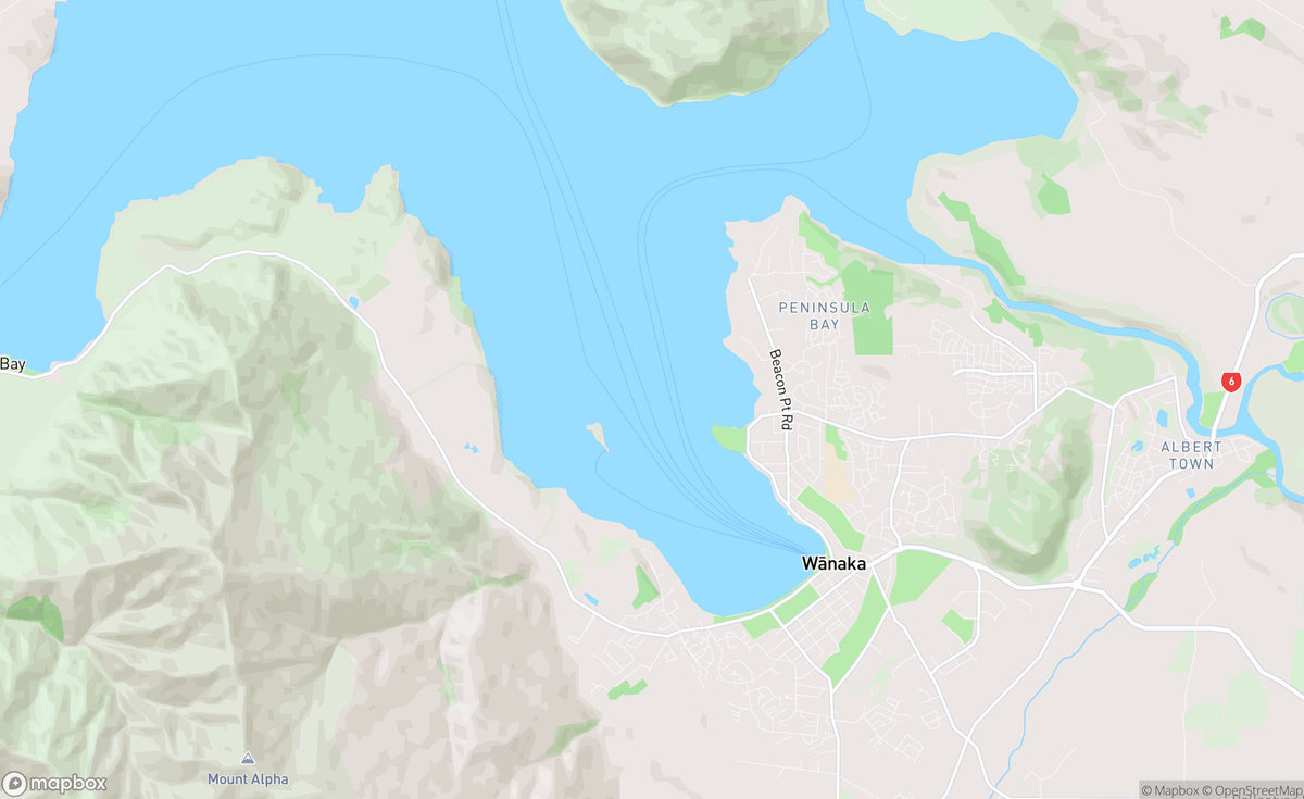Map of Wanaka, NZ