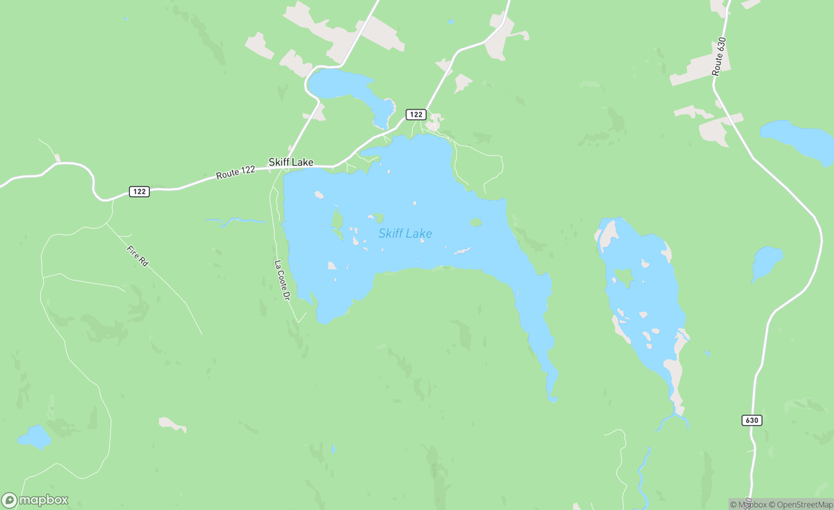 Map of Skiff Lake, NB, CAN
