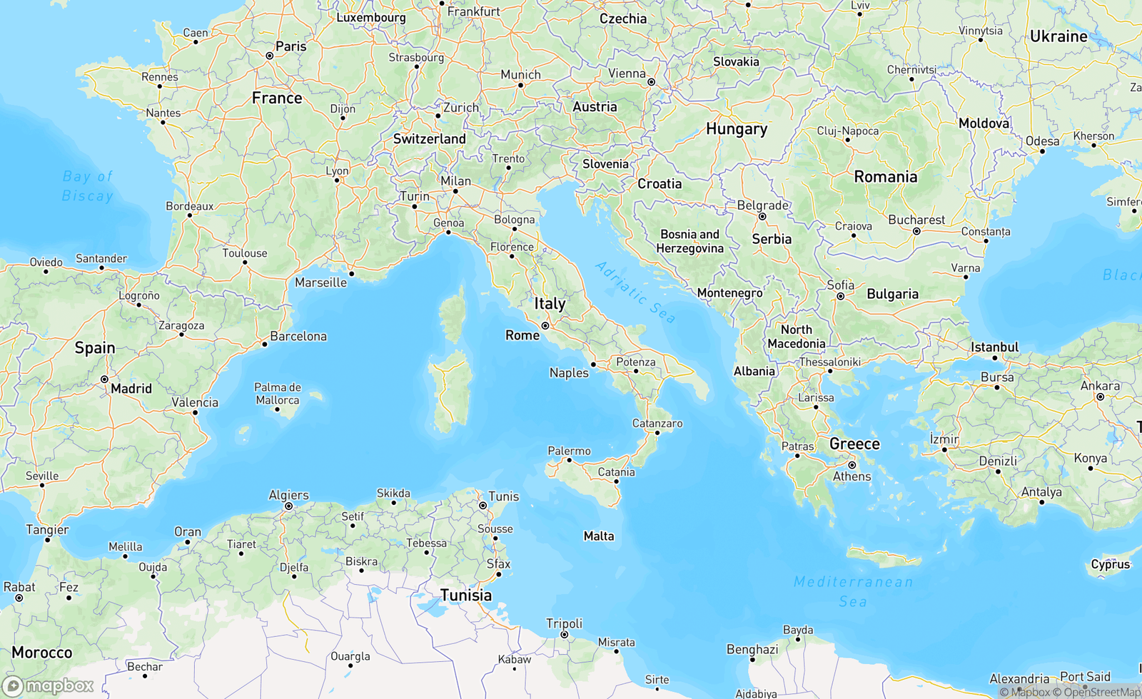 Map of Italy