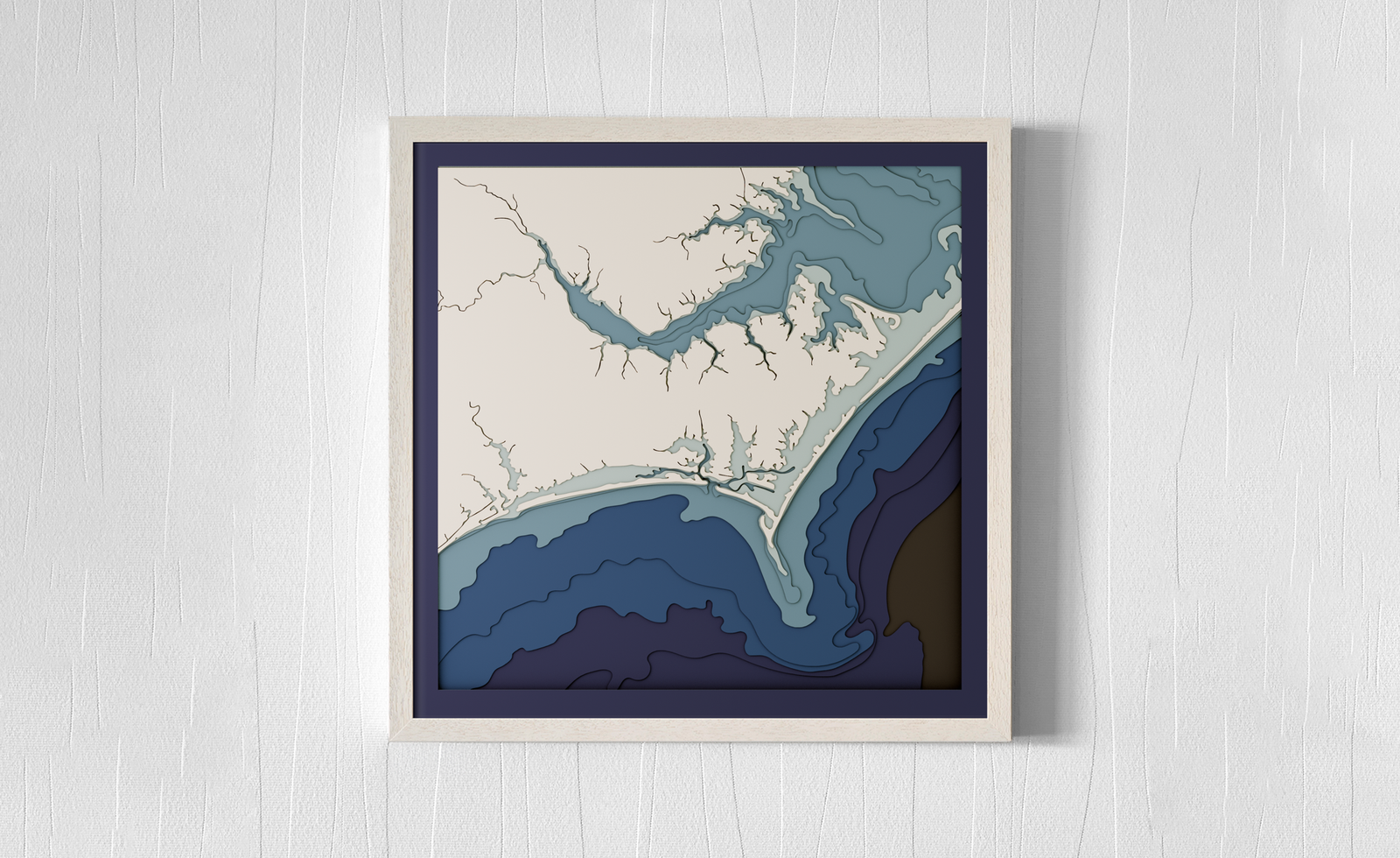 Beaufort to Cape Lookout, Carteret County, NC, USA design