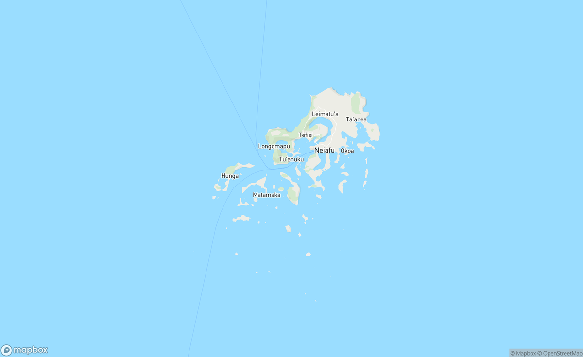 Map of Vavau Group Tonga, Vavaʻu