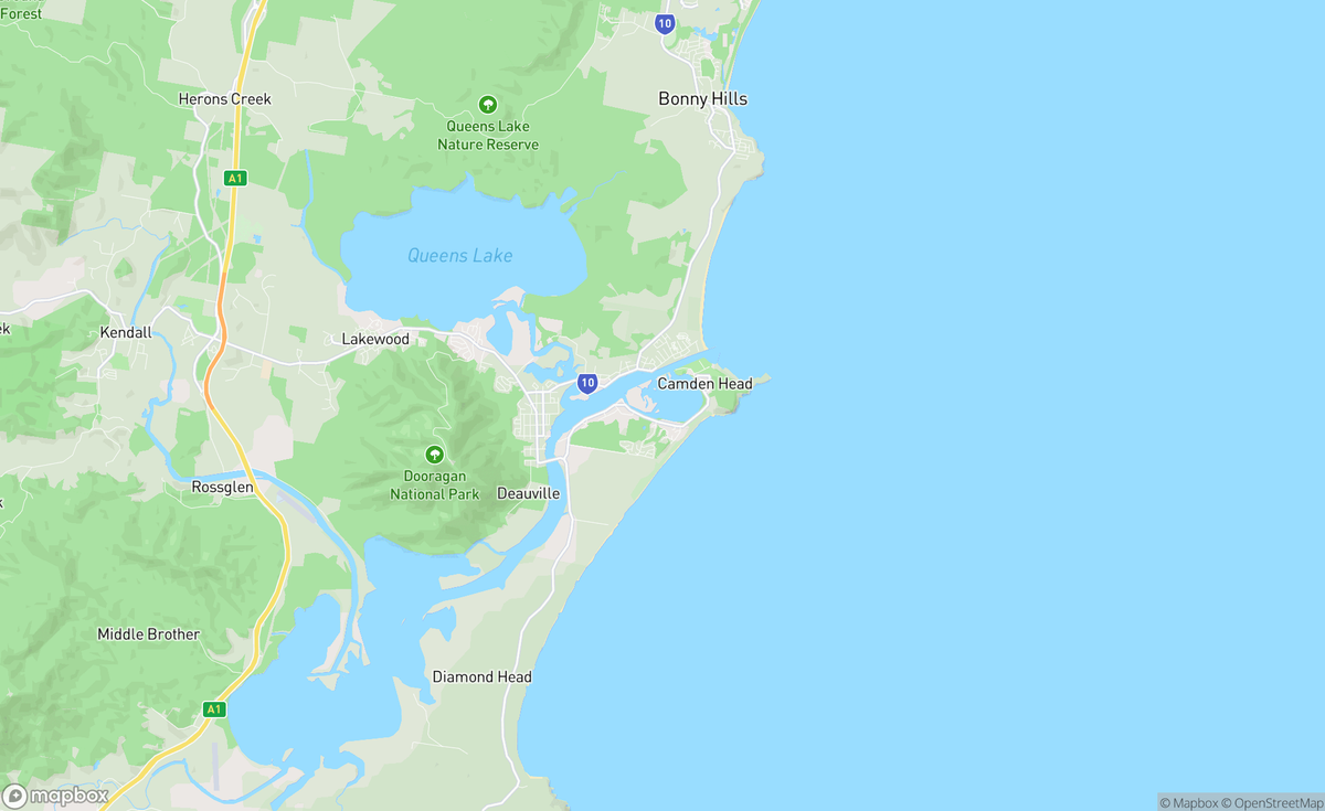 Map of Camden Head, NSW, AUS