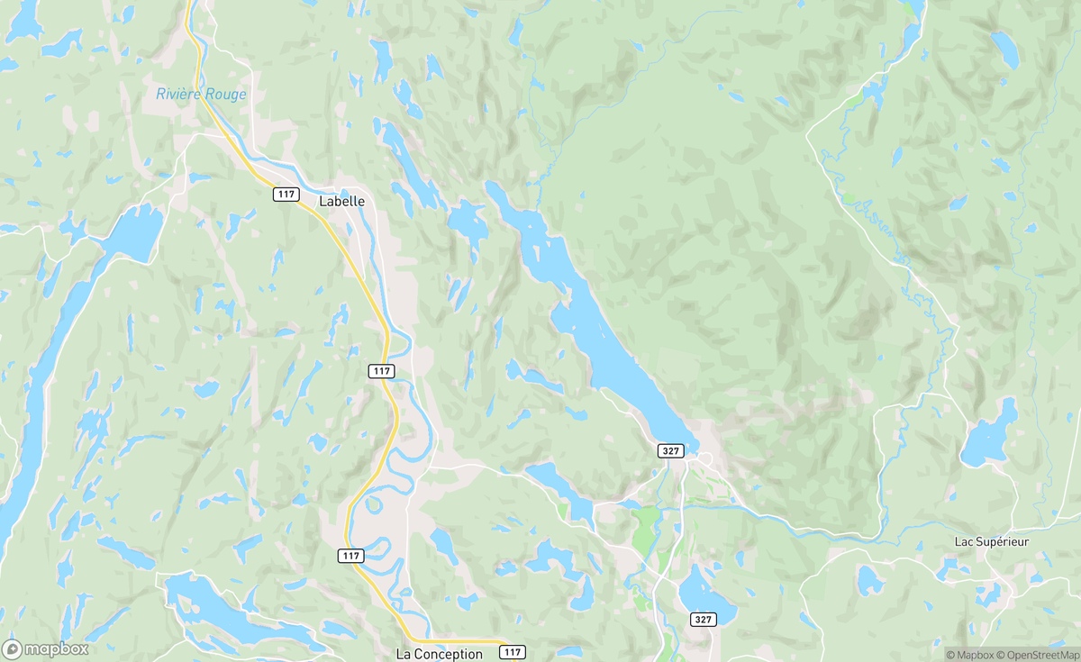 Map of Lac Tremblant, QC, CAN