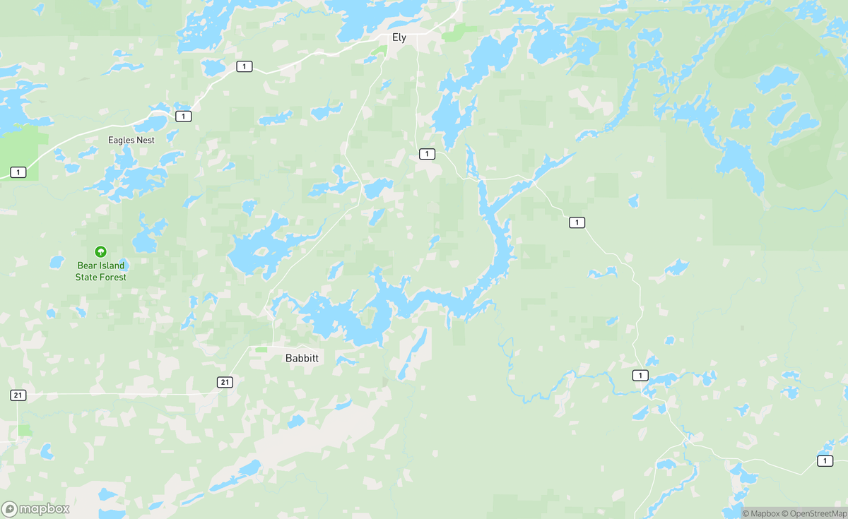Map of Birch Lake, MN, USA