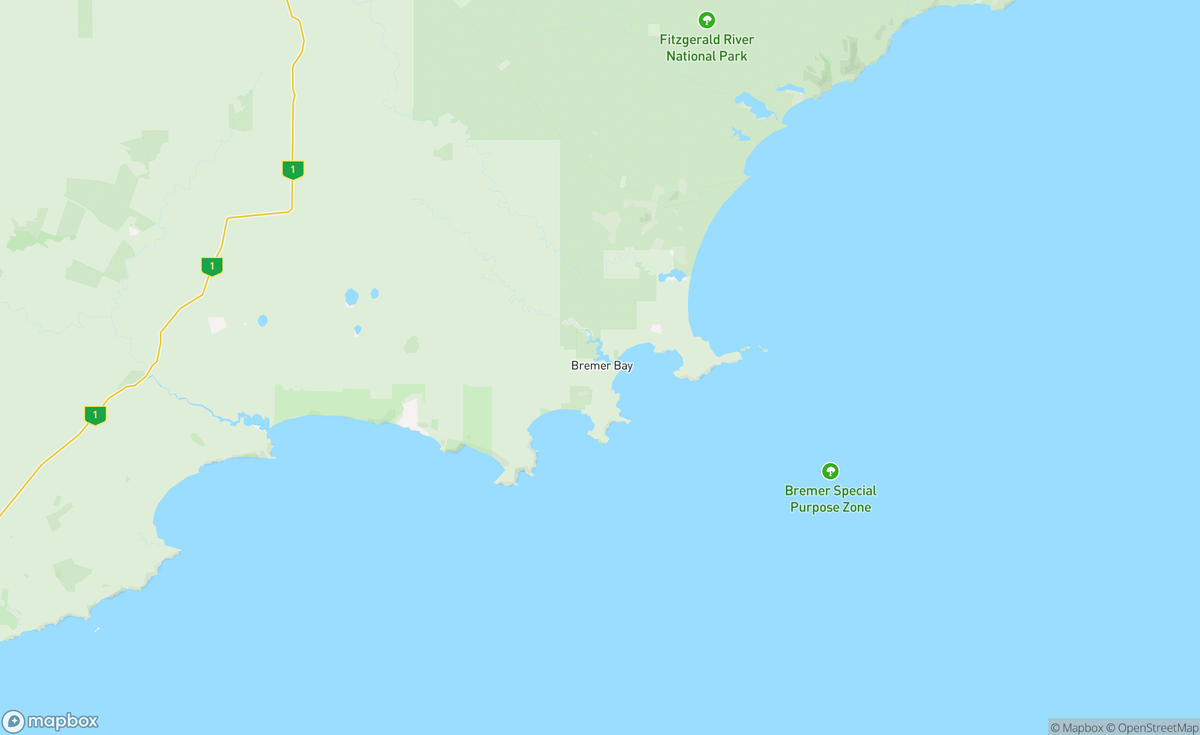 Map of Bremer Bay 2, WA, AUS