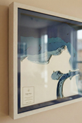 Snapper Rocks, Rainbow Bay 3D map blue frame couch lifestyle